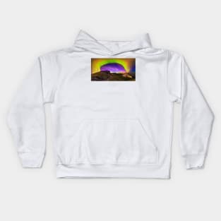 Aurora borealis, Iceland (C024/8602) Kids Hoodie